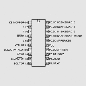 P89LPC913FDH MC 2,4-3,6V 1K-Flash 18MHz TSSOP14 P89LPC924FDH, P89LPC925FDH