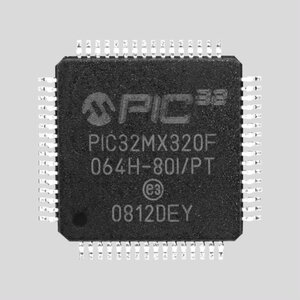 PIC32MX320F064HI 32Bit 64K-Flash 72MHz TQFP64