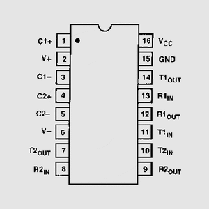 ADM232LJNZ RS232E 2xDr./Rec. 5V DIP16 ADM202_, ADM232LJNZ