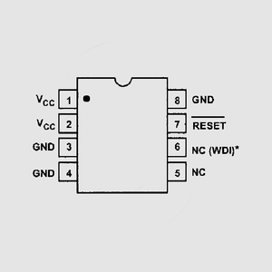 ADM1232ANZ Watchdog 4,5/4,75V Adj Reset DIP8 ADM1232ANZ