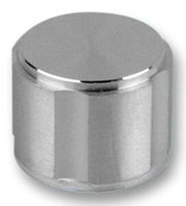 MENTOR 572.61 Aluminiumsknap for 6mm aksel, Ø20x15mm, ALU, UDEN indikatorstreg