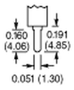 E61-00H Microswitch, 5A 125/250VAC 19,8x12,3x6,4mm,21mm ARM