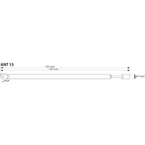 N-ANT 13 Teleskop antenne Ø7mm, 195/795mm