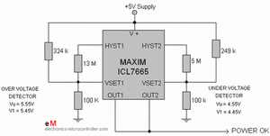 ICL7665CPA Progr U/O-Voltage Detector DIP-8