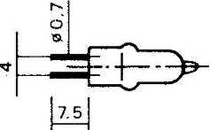 W9094 STIFTHALOGEN G4 12V 20W OSRAM pakke med 2 stk.