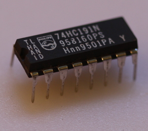 74HC191 Synchronous up/down binary counter DIP-16