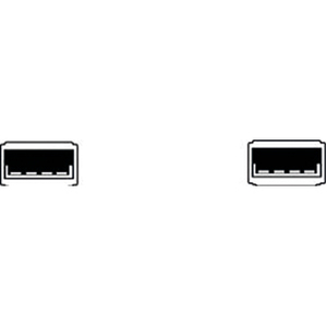 W93594 USB 2.0 Hi-Speed-kabel "Type A-Type A" SORT, 3m