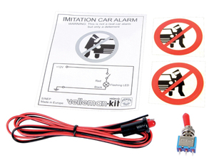 K/NEP Snydealarm - Blinkende 12Vdc lampe m. on/off kontakt