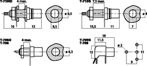 T-710G Phonobøsninger (10 stk) Drawing 1024