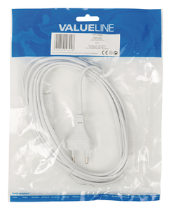 N-VLEP11040W30 Euro Cable 3m. 8-tal-stik, hvid
