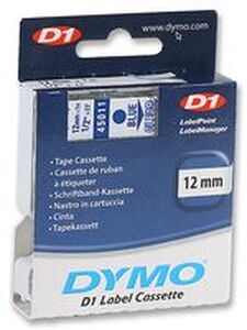 DYMO-45011 DYMO - 45011 - TAPE, BLUE/CLEAR, 12MM