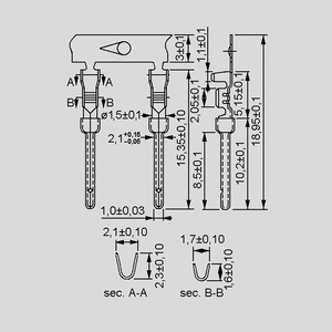 HDSL15CR D-Sub Plug 15-Pole VGA Crimp SL01CR