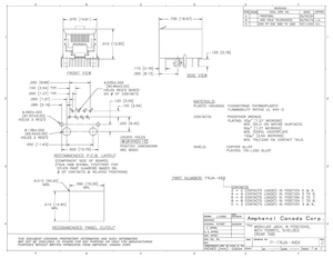 FRJA468 Modular-Jack Print 90° 8/8-Pole fuld afskærmet