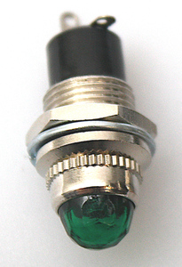 L-101G Kontrollampe E5,5 Ø=11,5mm. GRØN