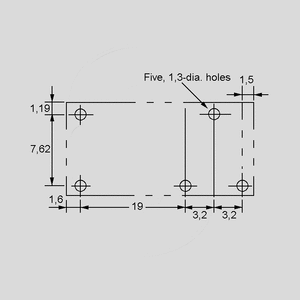 G6RN1-5 1 x skifte relæ 5VDC 8A 114R P3,2 Circuit Diagram