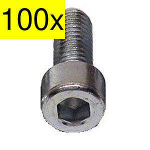 BN 610 M4X12MM-A2 Hex. Socket Screws M4x12 100 stk. RUSTFRI