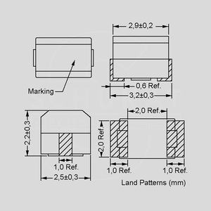 SMCM322522-101K SMD Inductor 100uH 40mA SMCM322522_