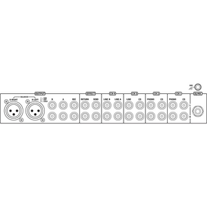 MPX-205/SW Mixer 4-kanal stereo DJ