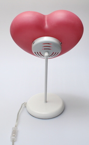 66100433 Hjertelampe, bordlampe Rødt hjerte som bordlampe med afbryder på ledning