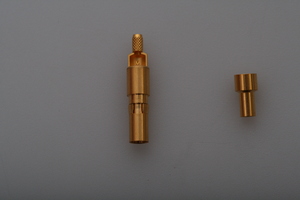 ERNI053408 Coax male crimp contact for DIN