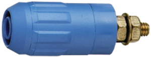 XUB-G-BLUE Sikkerhedslaboratoriesokkel ø 4 mm Blå