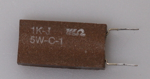 1K0-J-5W-C-1 WW resistor 5W 1K radial 100 stk.