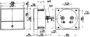 KM-66/5AAC Analogt panelinstrument 0...5 AAC, KM-66 5A AC