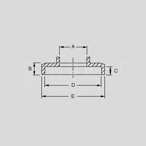 RITEL-4815113 Nut Cover for DKM15 Sort MAT MED STREG DKG15MM_