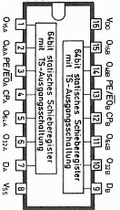 CD4517 Dual 64-Stage Static Shift Register DIP-16