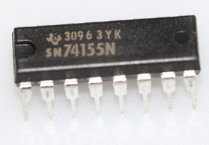 74155N Dual 2-line to 4-line decoder/demultiplexer DIP-16