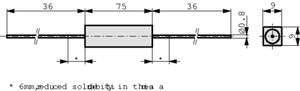 17W-680R-AX Modstand 680 Ω 17 W ±10 %, KH218-8 10B 680R