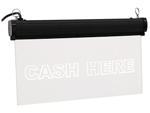 BN4077 Lysskilt LED, "CASH HERE" lysskilte fra elektronik lavpris cash here