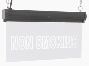 BN4027 Lysskilt LED, "NON SMOKING" lysskilte no smoking