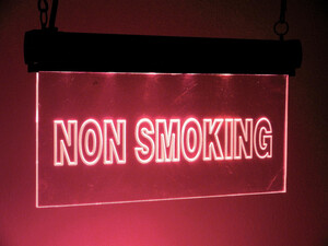 BN4027 Lysskilt LED, "NON SMOKING"
