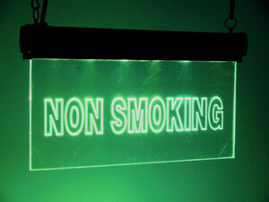 BN4027 Lysskilt LED, "NON SMOKING"