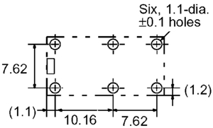 G6B-1114P-US 12DC Relæ 1 x slutte 12 V 5A 720R