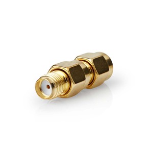 N-VLSP02111A SMA Han Omvendt polaritet | SMA Hun | Guldplateret | 50 Ohm | Lige | Kobber | Guld | 2 stk