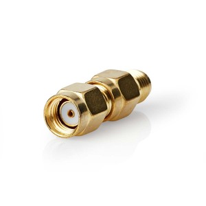 N-VLSP02111A SMA Han Omvendt polaritet | SMA Hun | Guldplateret | 50 Ohm | Lige | Kobber | Guld | 2 stk