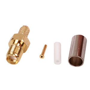 N-SMA-002 SMA female crimp plug gold plated/RG 174