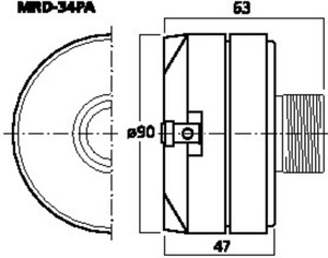 MRD-34PA Horn driver Drawing 1024
