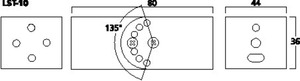 LST-10 Højttalerbeslag Drawing 1024