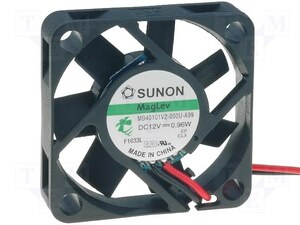 MB40101V2-A99 Fan 12V 40x40x10 V 11,9m³/h 27dBA 0,96W