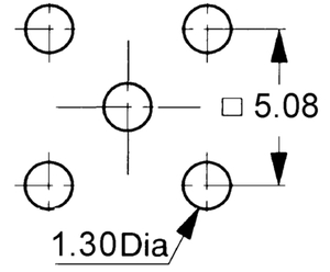 R114426000W Apparathanstik SMB printmontering 50Ω Radiall