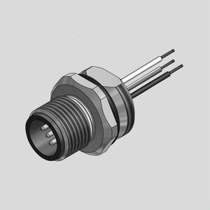 SAL-12-FS4-0.5 Male Socket with Wires 4-Pole Front SAL-12_FS_