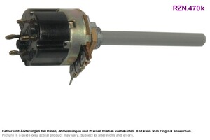 P20MGK047-TSW Potentiometer m/trækafbryder, 47KB Log. mono