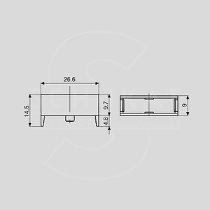 BS140NA Cover for PTF15B 5x20 UL94V-2 BS140NA