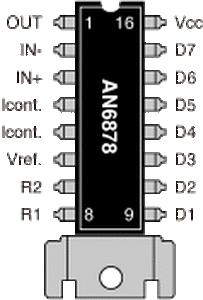 AN6878 7-Dot LED Driver Circuits DIP-16