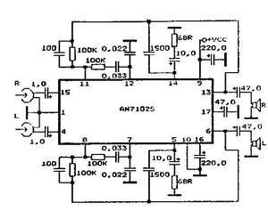 AN7142 0.9W DUAL AUDIO POWER AMPLIFIER DIP-16