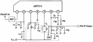 AN7213 FM FRONT END CIRCUIT FOR RADIO PIN-7