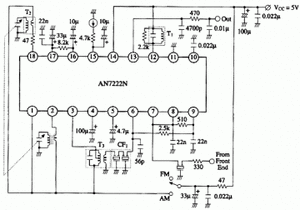 AN7222 AM Tuner, FM-AM IF Amplifier DIP-18